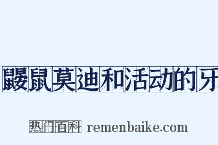 鼹鼠莫迪和活动的牙是什么意思的图片